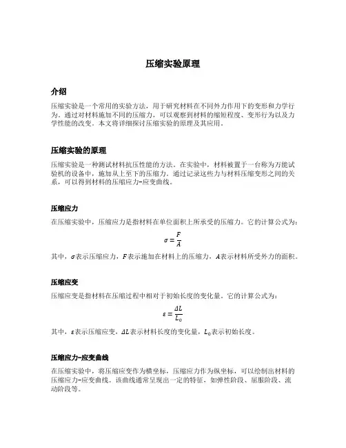 压缩实验原理