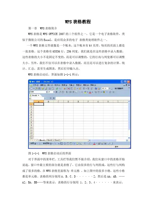 wps表格教程【练习必备】