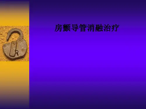 房颤导管消融治疗PPT课件