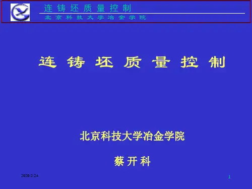 连铸坯质量控制-蔡开科