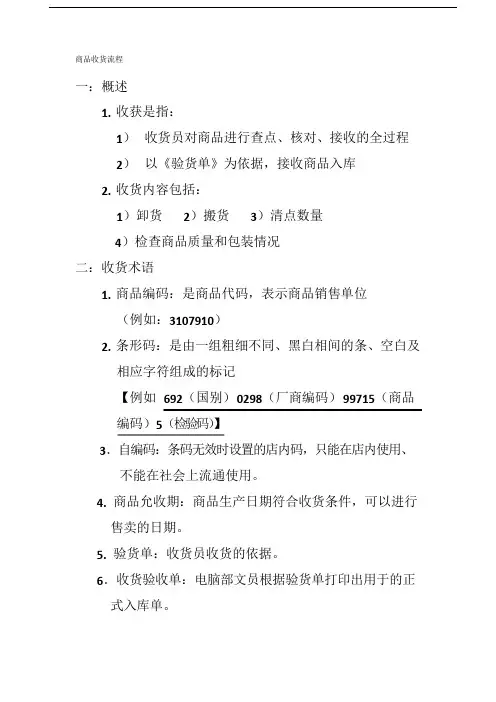 超市验收入库流程