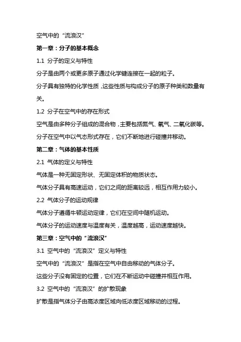教案空气中的“流浪汉”