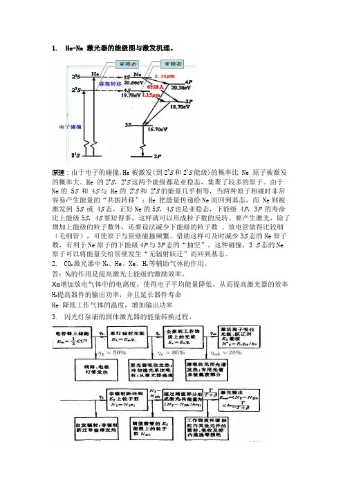 激光器件考题