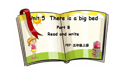 人教PEP版英语五年级上册Unit 5 Part B read and write课件