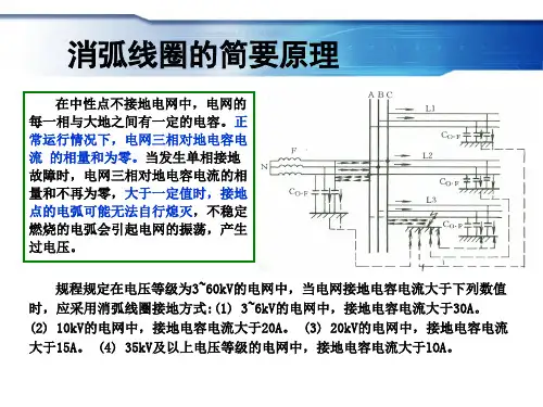 消弧线圈的运行操作与事故处理ppt课件