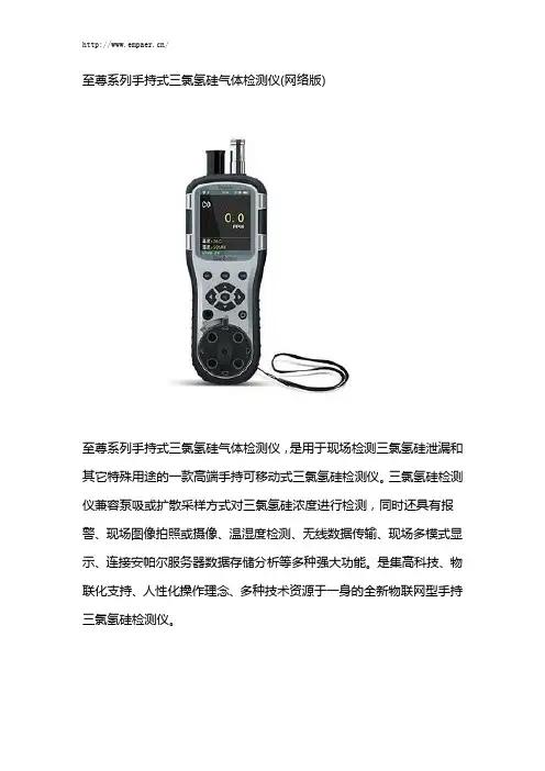 至尊系列手持式三氯氢硅气体报警器(网络版)