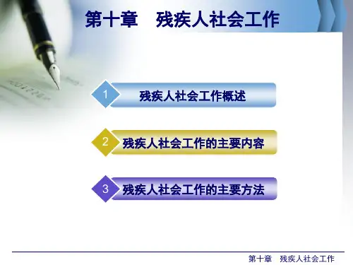 第十章社会工作概论PPT课件