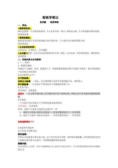 财政学笔记