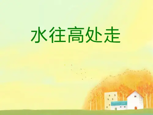 青岛版三年级科学上册 (水往高处走)课件