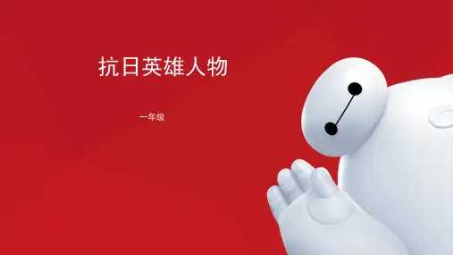 抗日英雄人物(精品课件).ppt
