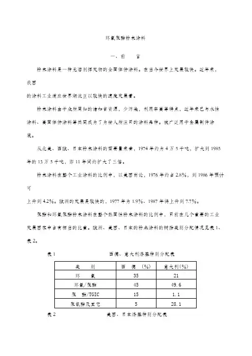 环氧聚酯粉末涂料