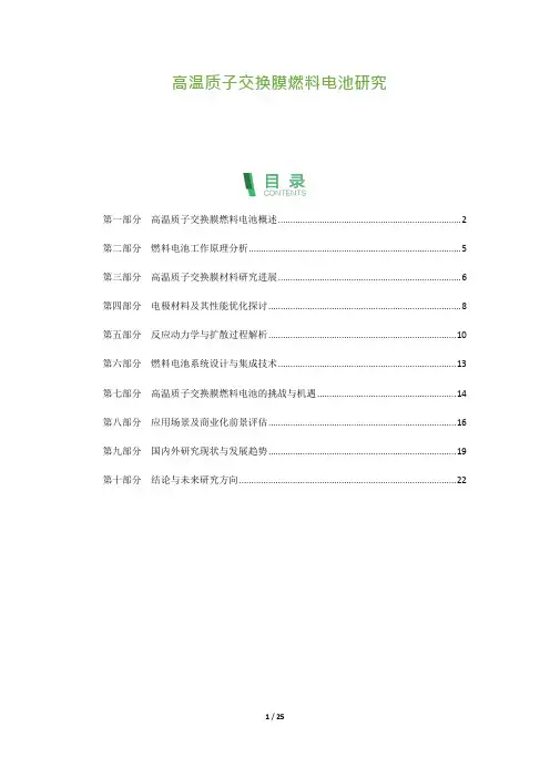 25_高温质子交换膜燃料电池研究