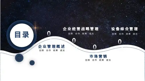 商务创意企业管理知识培训培训实用PPT解析课件