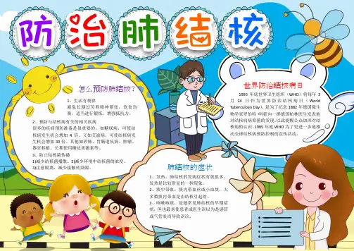防治传染病结核病小报手抄报Word模版