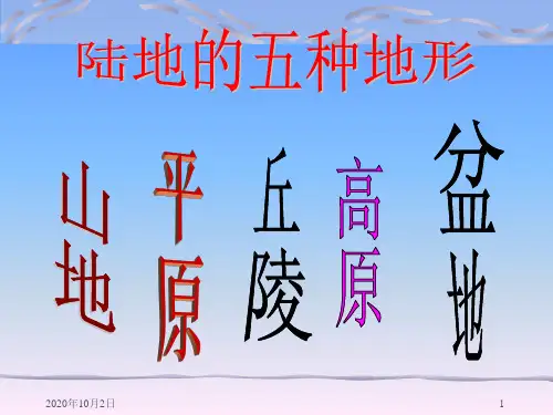 《陆地地形图和海底地形》PPT课件