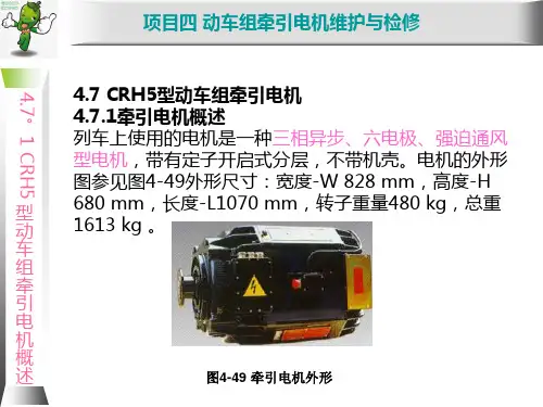 《动车组牵引系统维护与检修》教学课件—CRH5动车组牵引电机结构特点