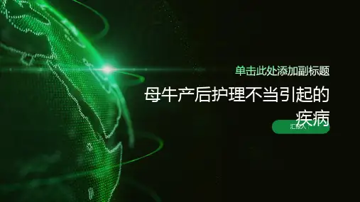 母牛产后护理不当引起的疾病