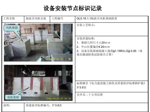 引风机设备安装图集ppt课件