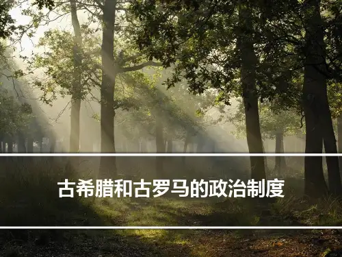 历史用古希腊和古罗马的政治制度复习课件