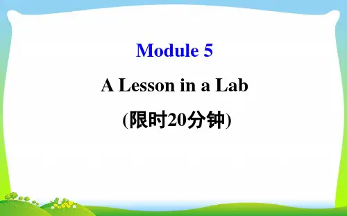 高考英语(外研版)一轮复习课件：基础自查学案+必修1+Module+5