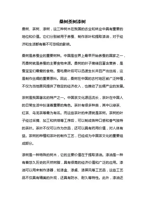 桑树茶树漆树