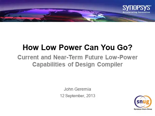 Low Power _低功耗设计
