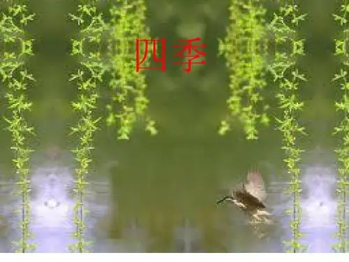 新课标人教版小学语文一年级上册2四季-课件