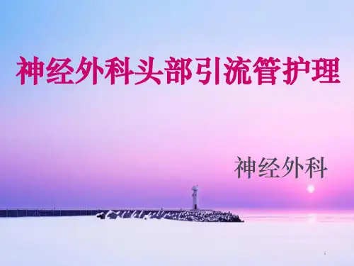 神经外科头部引流管护理ppt课件