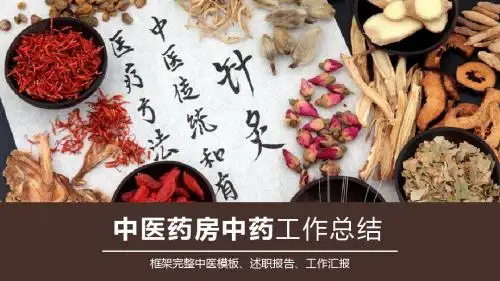 中医药中药ppt模板