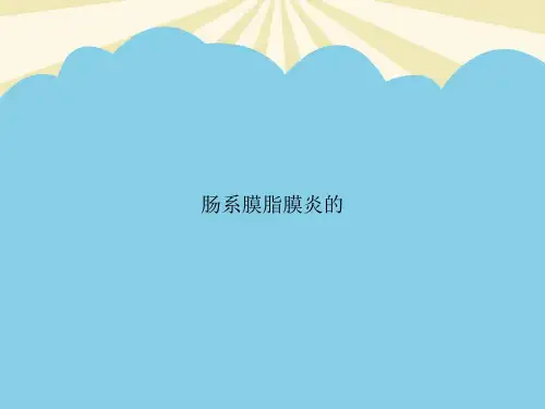 【正式版】肠系膜脂膜炎的PPT资料