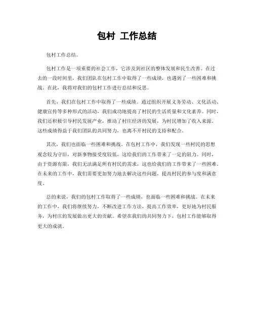 包村 工作总结