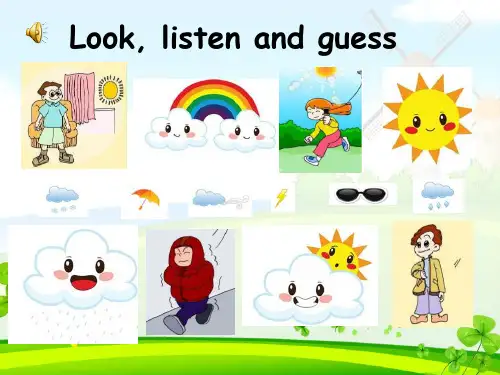 PEP新版小学英语四年级下册unit3 weather A let‘s learn