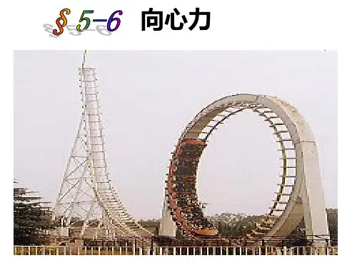 人教版高中物理必修二 5.6向心力(共28张PPT)