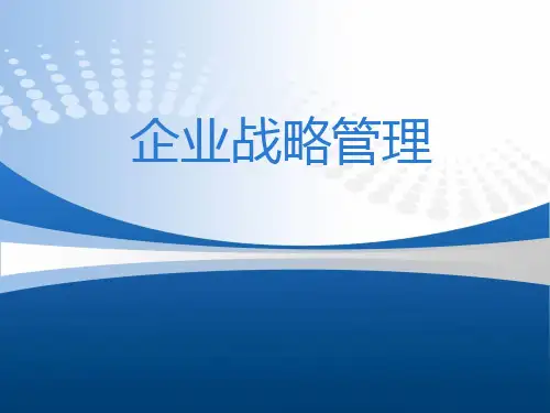 企业战略管理(必看经典)