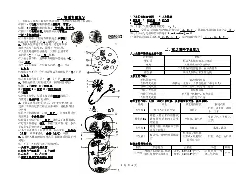 2020-2021学年人教版本生物七年级下册(表格+填图)pdf(含答案)Mike