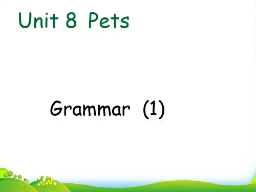 2022年牛津译林版七年级英语下册《unit8 Pets》赛课课件