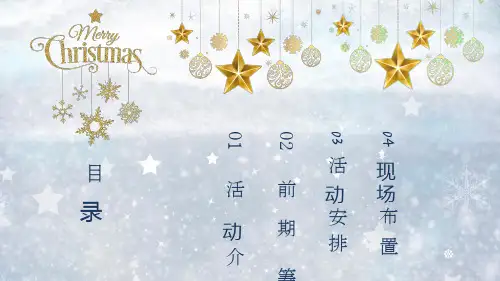 圣诞节营销活动策划方案PPT模板