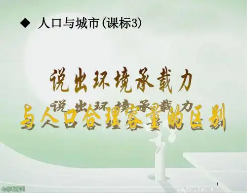 地理必修ⅱ湘教版1.2人口合理容量课件.