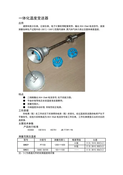 一体化温度变送器(1)