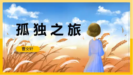 九上语文课件第17课《孤独之旅》课件(共28张PPT)