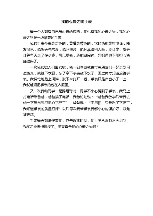 我的心爱之物手表