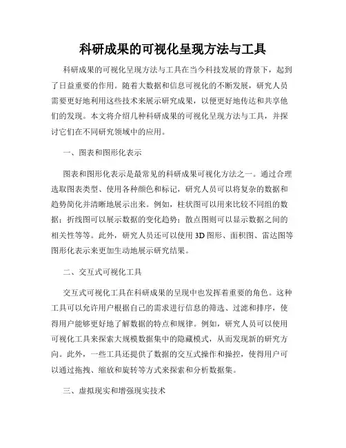 科研成果的可视化呈现方法与工具