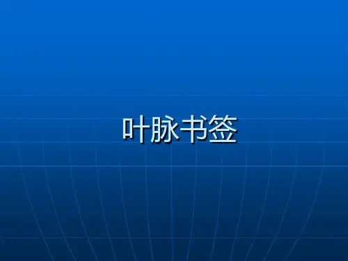 《叶脉书签制作和植物画》—叶脉书签演示文稿