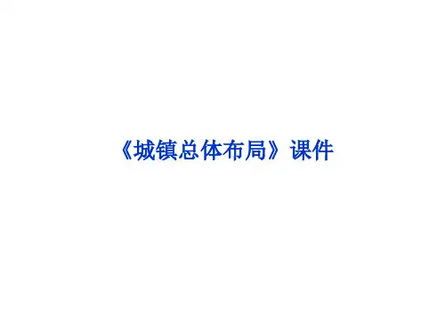 《城镇总体布局》课件2