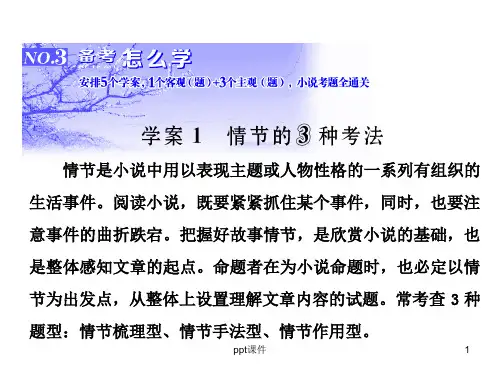 小说情节的3种考法  ppt课件