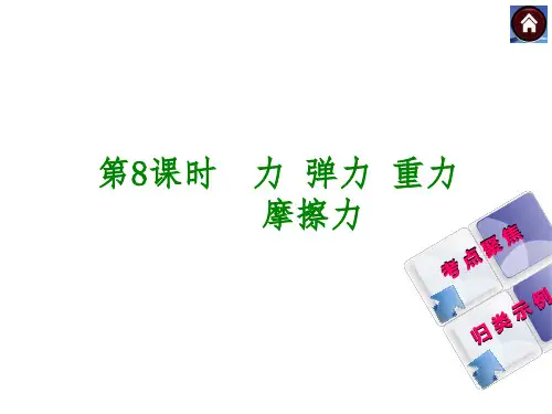 中考复习《力 弹力 重力》ppt课件