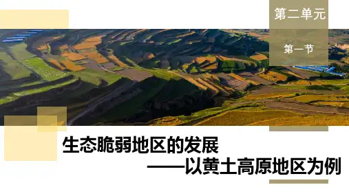 2.1 生态脆弱地区的发展——以黄土高原地区为主(课件)高二地理(鲁教版2019选择性必修2)