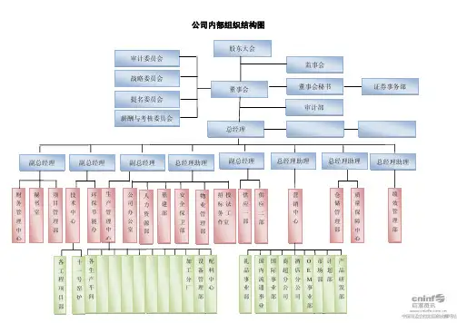 公司内部组织结构图