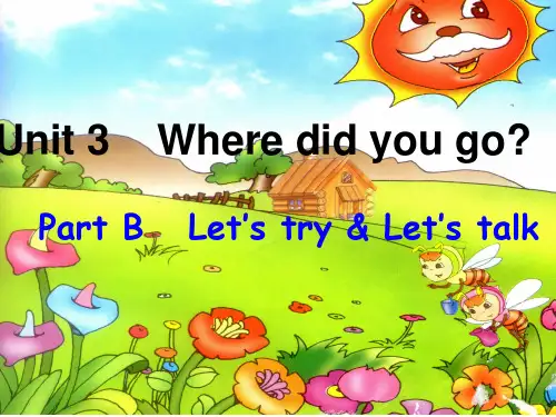 新版PEP小学英语六年级下册Unit3_where_did_you_go_B__Let's__talk