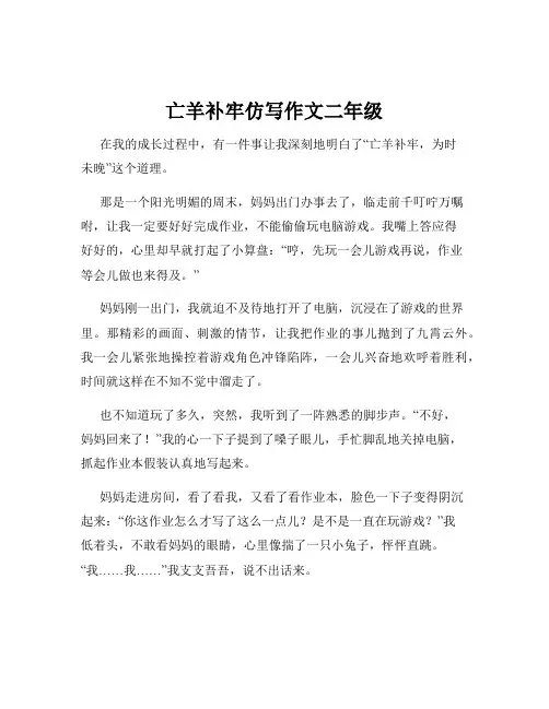亡羊补牢仿写作文二年级